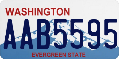 WA license plate AAB5595