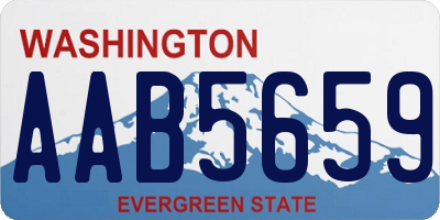 WA license plate AAB5659