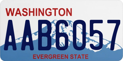 WA license plate AAB6057