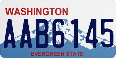 WA license plate AAB6145