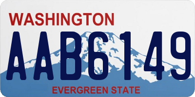 WA license plate AAB6149