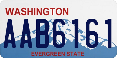 WA license plate AAB6161