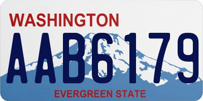 WA license plate AAB6179