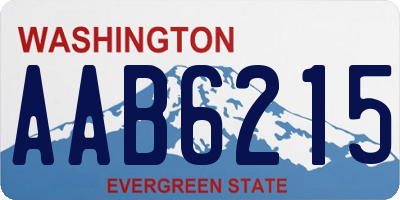 WA license plate AAB6215