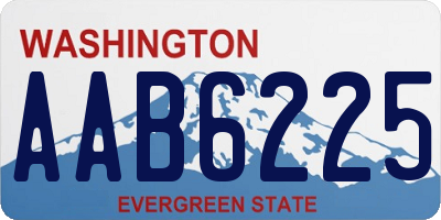 WA license plate AAB6225