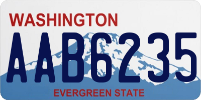 WA license plate AAB6235