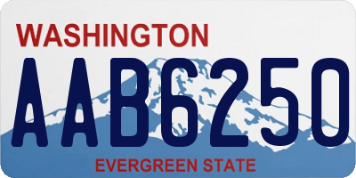 WA license plate AAB6250