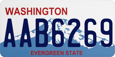 WA license plate AAB6269