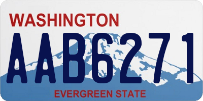 WA license plate AAB6271