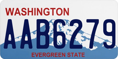 WA license plate AAB6279