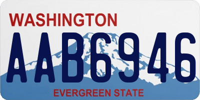 WA license plate AAB6946