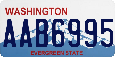 WA license plate AAB6995