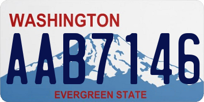 WA license plate AAB7146