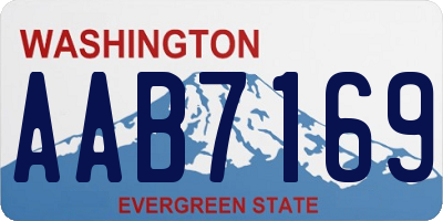 WA license plate AAB7169