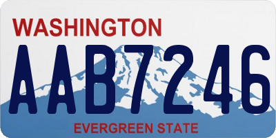 WA license plate AAB7246