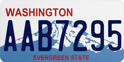 WA license plate AAB7295