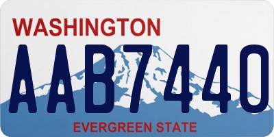 WA license plate AAB7440