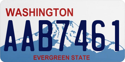 WA license plate AAB7461