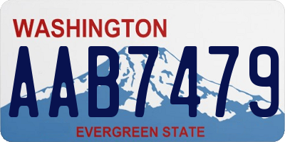 WA license plate AAB7479