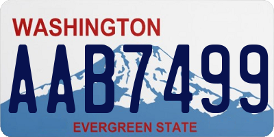 WA license plate AAB7499