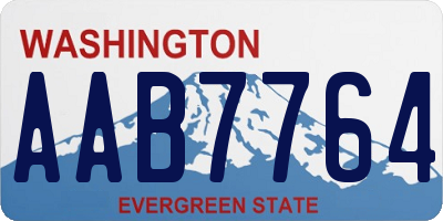 WA license plate AAB7764