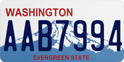 WA license plate AAB7994