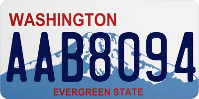 WA license plate AAB8094