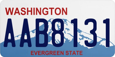 WA license plate AAB8131