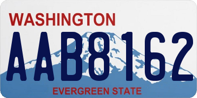 WA license plate AAB8162