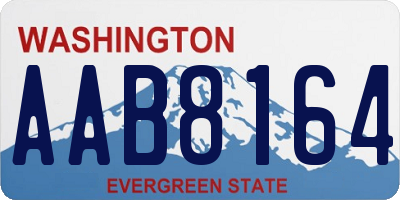 WA license plate AAB8164