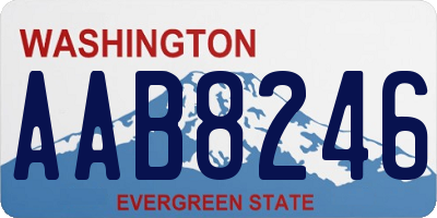 WA license plate AAB8246