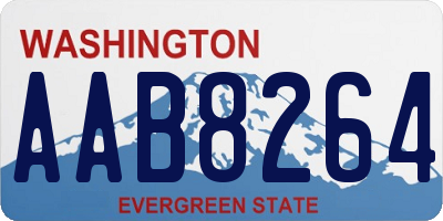 WA license plate AAB8264