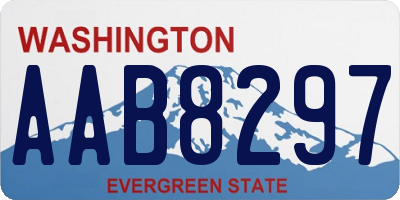WA license plate AAB8297