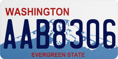 WA license plate AAB8306