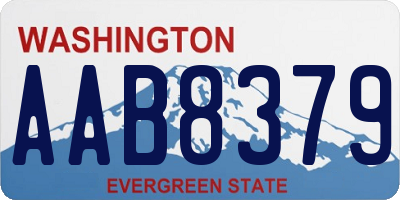 WA license plate AAB8379