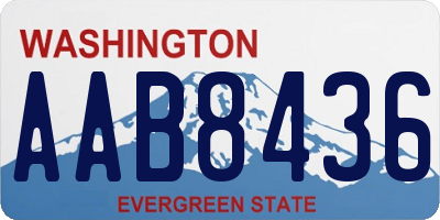 WA license plate AAB8436
