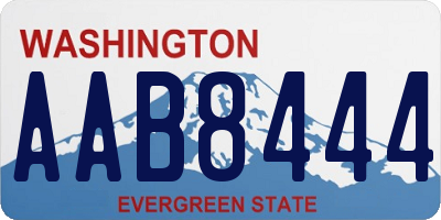 WA license plate AAB8444