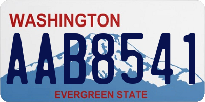 WA license plate AAB8541