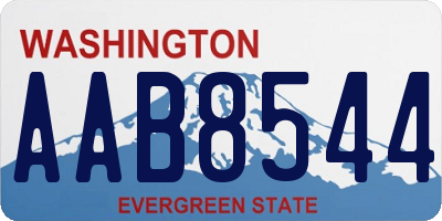 WA license plate AAB8544