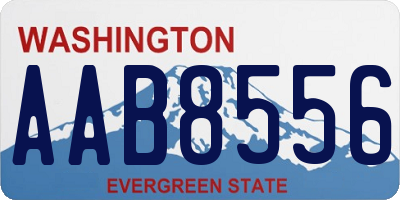 WA license plate AAB8556