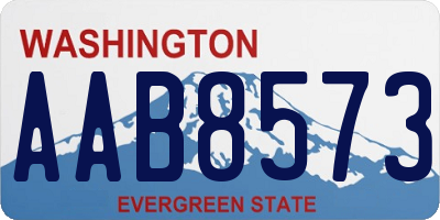 WA license plate AAB8573