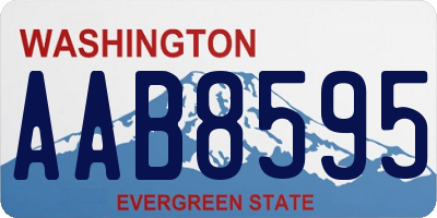 WA license plate AAB8595