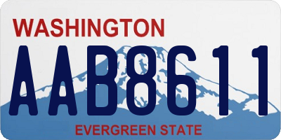WA license plate AAB8611