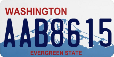 WA license plate AAB8615