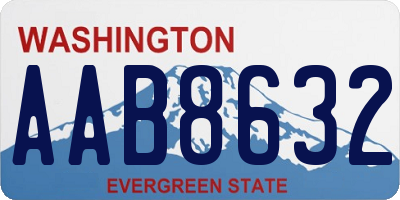 WA license plate AAB8632