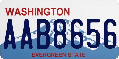 WA license plate AAB8656