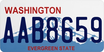 WA license plate AAB8659