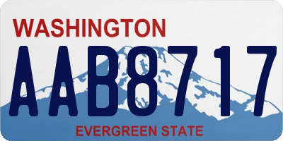 WA license plate AAB8717