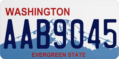 WA license plate AAB9045