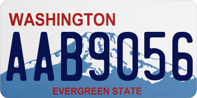 WA license plate AAB9056